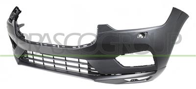 FRONT BUMPER-PRIMED-WITH HEADLAMP WASHER HOLES-WITH CUTTING MARKS FOR PARK ASSIST
