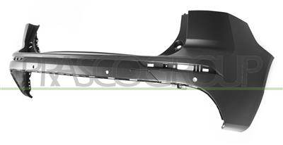 REAR BUMPER-PRIMED-WITH PDC+SENSOR HOLDERS-WITH PARK ASSIST-WITH TOW HOOK COVER