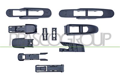 SPAZZOLA TERGICRISTALLO POSTERIORE-FLAT BLADE-13"/325 mm-10 ADATTATORI