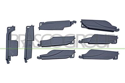 LIMPIAPARABRISAS TRASERO-ESTRUCTURA DE ARCO-12"/300 mm-8 ADAPTADORES