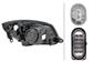 HALOGEN/FF/DUAL HEADLIGHT-HEADLIGHT - LEFT - FOR E.G. SKODA FABIA II (542)