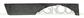 FRONT BUMPER GRILLE MOLDING-RIGHT-UPPER-BLACK