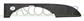 FRONT BUMPER GRILLE MOLDING-RIGHT-LOWER-BLACK