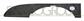 FRONT BUMPER GRILLE MOLDING LEFT-LOWER-BLACK