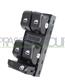 FRONT DOOR LEFT WINDOW REGULATOR PUSH-BUTTON PANEL-BLACK-4 SWITCHES-4 PINS