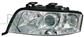 HEADLAMP LEFT H7+H7 ELECTRIC-WITHOUT MOTOR