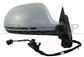 DOOR MIRROR RIGHT-ELECTRIC-HEATED-FOLDABLE-PRIMED-WITH LAMP-ASPHERICAL-CHROME MOD. 3 DOOR-16H10P MOD. 08 > 10