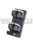 FRONT DOOR LEFT WINDOW REGULATOR PUSH-BOTTON PANEL-BLACK/CHROME EDGE-4 SWITCHES-10 PINS
