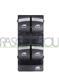 FRONT DOOR LEFT WINDOW REGULATOR PUSH-BOTTON PANEL-BLACK/CHROME EDGE-4 SWITCHES-10 PINS