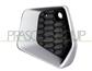 GRILLE GAUCHE NOIRE DE PARE-CHOCS AVEC CADRE ARGENT