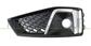 FRONT BUMPER GRILLE RIGHT-BLACK-WITH FOG LAMP HOLE-WITH SILVER MOLDING