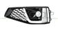 BUMPER GRILLE LEFT-BLACK-WITH FOG LAMP HOLES-WITH CHROME MOLDING