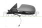 DOOR MIRROR LEFT-ELECTRIC-HEATED-PRIMED-WITH LAMP-ASPHERICAL-CHROME