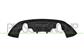 REAR BUMPER SPOILER-BLACK-TEXTURED FINISH-WITH PDC+SENSOR HOLDERS-WITH SINGLE EXHAUST ON RIGHT AND LEFT SIDE