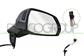 DOOR MIRROR RIGHT-ELECTRIC-HEATED-PRIMED-WITH LAMP-WITH BLIS-CONVEX-8 PINS