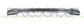 REAR BUMPER SPOILER GRILLE-CENTRE-BLACK-WITH CHROME FRAME