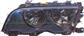 HEADLAMP LEFT H7+H7 ELECTRIC-WITH MOTOR-BLACK