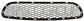 FRONT BUMPER GRILLE-CENTRE-BLACK