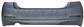 REAR BUMPER-PRIMED-WITH SINGLE EXHAUST HOLE ON LEFT SIDE MOD. MODERN-LUXURY-SPORT 316-318-320-4 DOOR