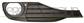 BUMPER GRILLE RIGHT-BLACK-WITH FOG LAMP HOLES-OPEN MOD. BASIS