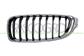 RADIATOR GRILLE LEFT-BLACK-WITH CHROME FRAME