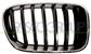 RADIATOR GRILLE RIGHT-CHROME-BLACK