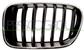 RADIATOR GRILLE LEFT-CHROME-BLACK