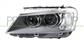 HEADLAMP LEFT XENON D1S-H7+H7 ELECTRIC-WITH MOTOR-BLACK-LED