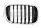 GRILLE CALANDRE DROITE NOIRE AVEC CADRE CHROME'