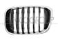 GRILLE CALANDRE GAUCHE NOIRE AVEC CADRE CHROME'