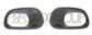 SET OF FOG LIGHT FRAME BLACK-TEXTURED FINISH(RIGHT+LEFT)