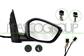 DOOR MIRROR RIGHT-ELECTRIC-PRIMED-HEATED-FOLDABLE-WITH LAMP-WITH SENSOR-WITH AMBIENT LIGHT-CONVEX-12 PINS