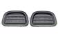 SET OF FRONT BUMPER GRILLES-BLACK-WITHOUT FOG LAMP HOLES-(RIGHT+LEFT)