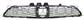 FRONT BUMPER GRILLE-CENTRE-BLACK-WITH CRUISE CONTROL HOLE