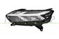 OPTICA IZQUIERDA H7-ELECTRICA-SIN MOTOR-CON LUZ DIURNA-CON BORDE BLANCO-LED