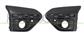 SET OF FRONT BUMPER GRILLE-BLACK-TEXTURED FINISH-WITH FOG LAMP HOLES-WITH PDC HOLE+SENSOR HOLDER-WITH PROFILE HOLES (RIGHT+LEFT)