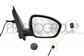 DOOR MIRROR RIGHT-WITH CABLE-BLACK-WITH SENSOR-CONVEX-2 PINS