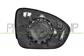 SPIEGELGLAS LINKS-HEIZBAR-MIT BLIS-KONVEX-2 PIN