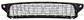 FRONT BUMPER GRILLE-CENTRE-BLACK