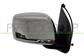 DOOR MIRROR RIGHT-ELECTRIC-BLACK-CONVEX-CHROME-WITH CHROME COVER