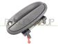 FRONT DOOR HANDLE LEFT-OUTER-BLACK-WITH KEY HOLE