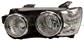 HEADLAMP LEFT H1+H7 ELECTRIC-WITH MOTOR-WITH CHROME FRAME
