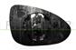 MIRROR GLASS BASE LEFT-CONVEX-CHROME