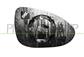MIRROR GLASS BASE LEFT-HEATED-CONVEX-CHROME