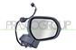 DOOR MIRROR RIGHT-ELECTRIC-PRIMED-HEATED-WITH LAMP-CONVEX-6 PINS