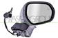 DOOR MIRROR RIGHT-ELECTRIC-PRIMED-HEATED-FOLDABLE-WITH LAMP-WITH AMBIENT LIGHT-WITH BLIS-CONVEX-12 PINS