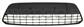 FRONT BUMPER GRILLE-CENTRE-BLACK