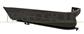 REAR BUMPER END CUP LEFT-UPPER-GRAY-TEXTURED FINISH
