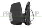 DOOR MIRROR RIGHT-MANUAL-BLACK-WITH CLEAR LAMP-SHORT ARM-CONVEX