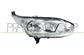 HEADLAMP RIGHT H7+H15-ELECTRIC-WITH MOTOR-CHROME MOD. 15 >